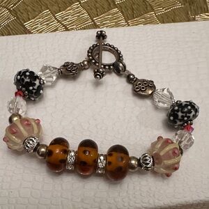 Beaded Bracelet with Toggle Clasp